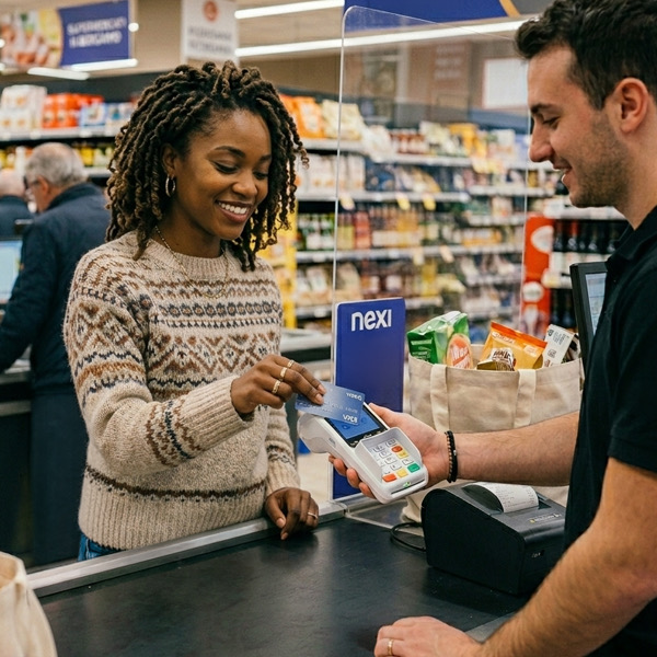 Pagamento contactless in panetteria con ies BAE